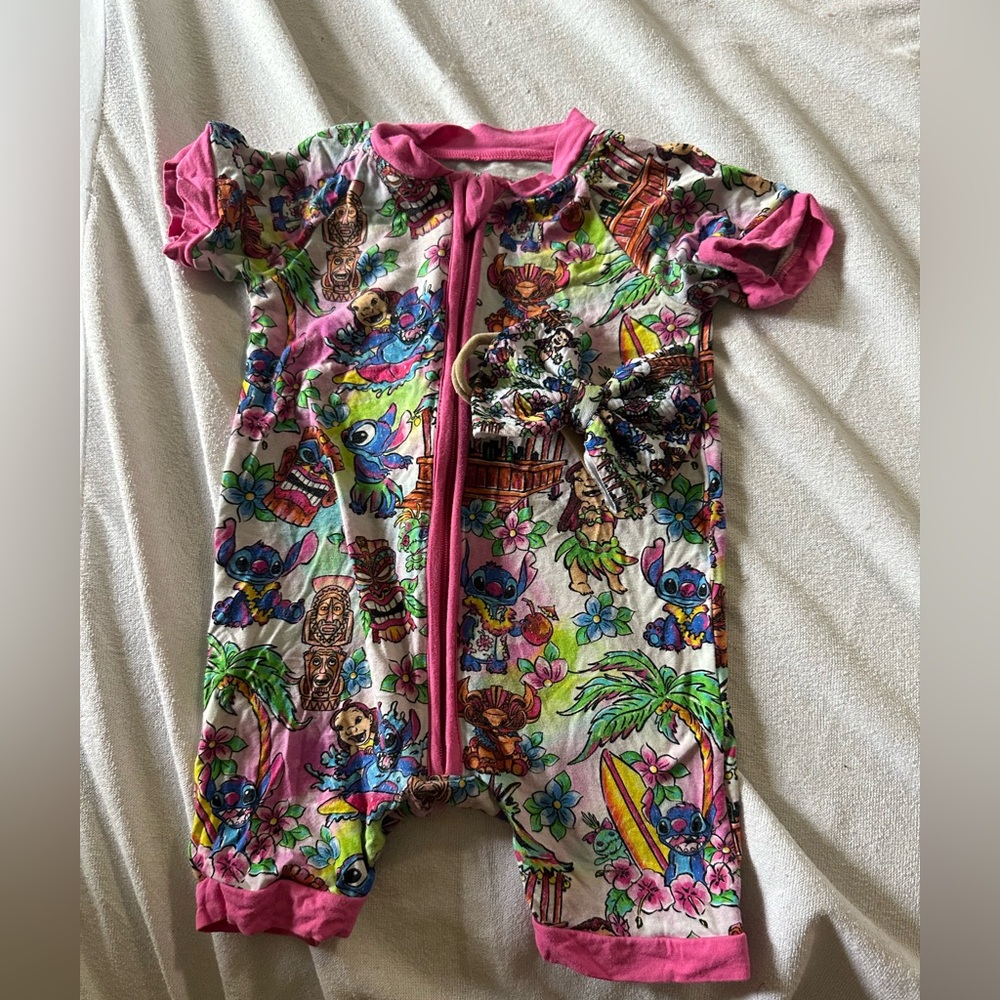 Bamboo Colorful Kids One Piece Lilo and Stitch
